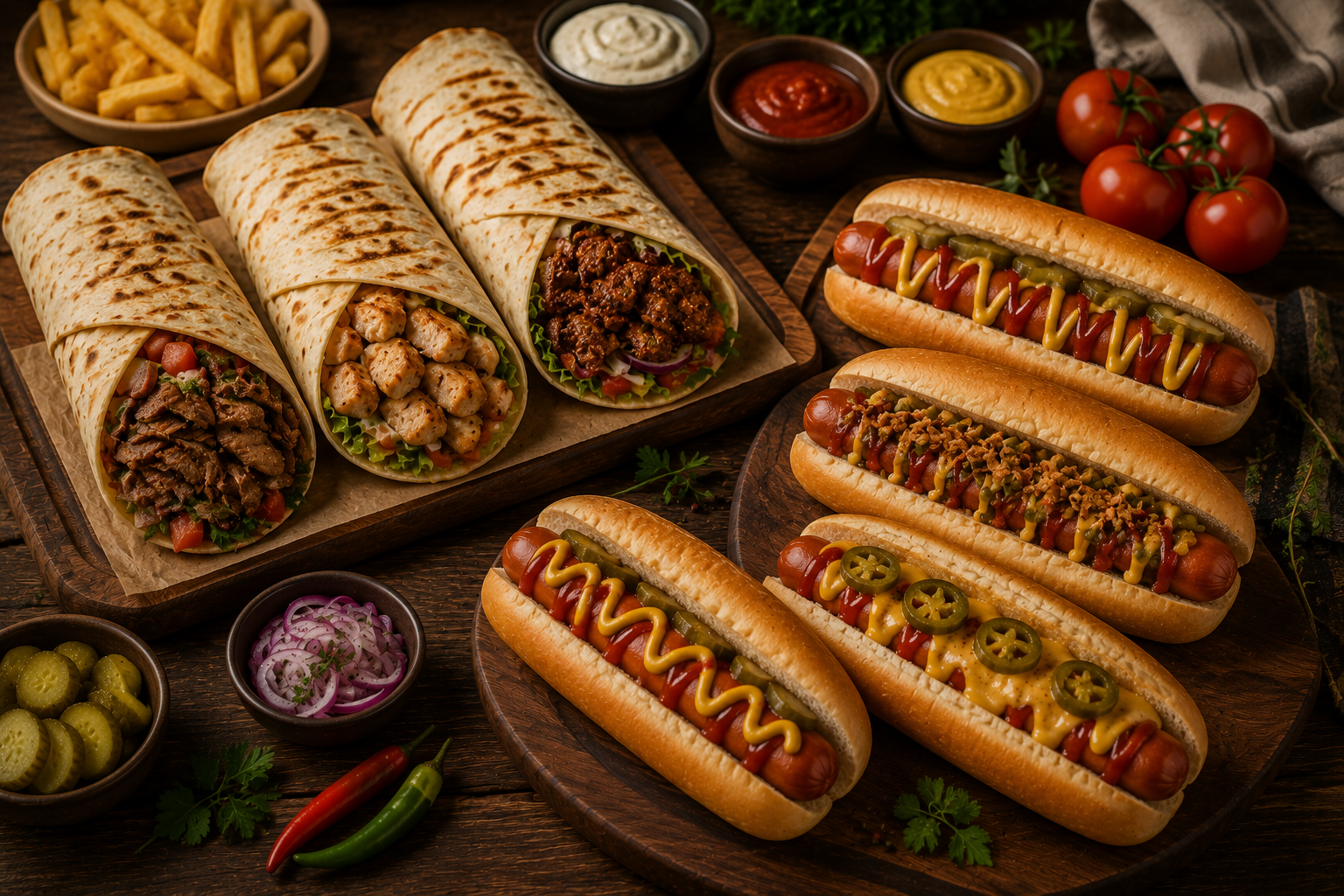 Dürümler ve Hot Dog
